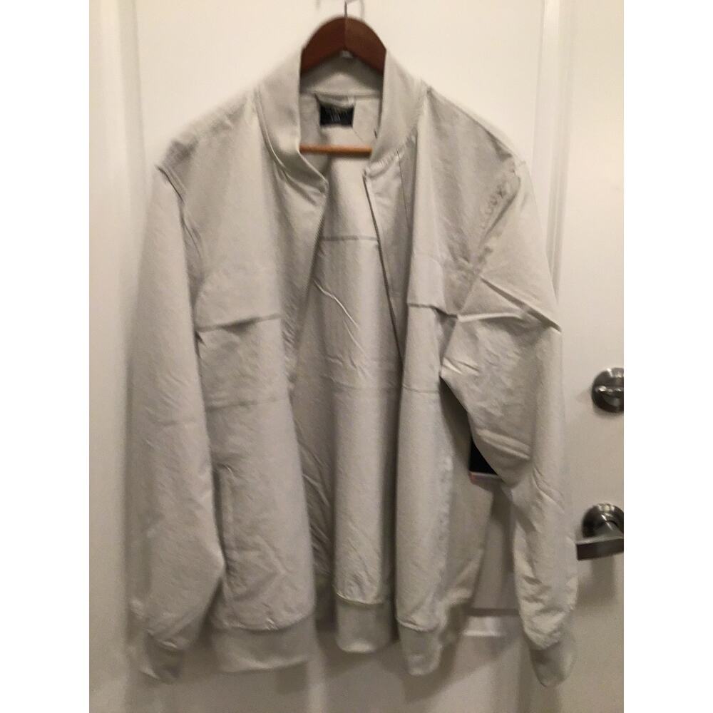 Mens Hurley Exist Cargo Bomber Jacket color (Bone)  Large Outdoor Casual NWT